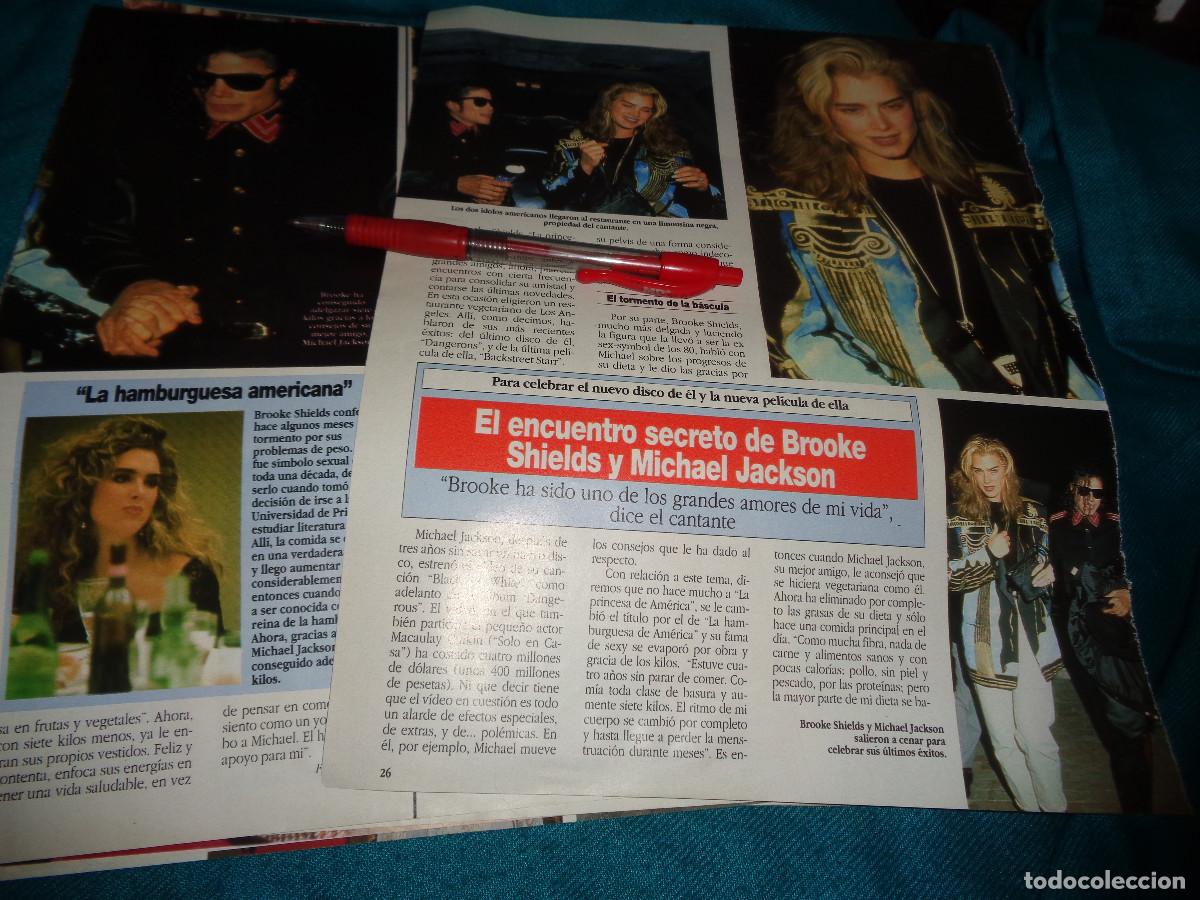 Coleccionismo de Revista Diez Minutos: RECORTE : MICHAEL JACKSON Y BROOKE SHIELDS, ENCUENTRO SECRETO. DIEZ MINUTOS, DICBRE 1991