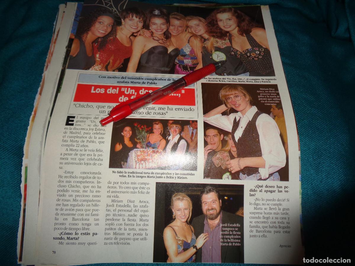 Coleccionismo de Revista Diez Minutos: RECORTE : LOS DEL UN, DOS, TRES... SE VAN DE FIESTA. DIEZ MINUTOS, DICBRE 1991