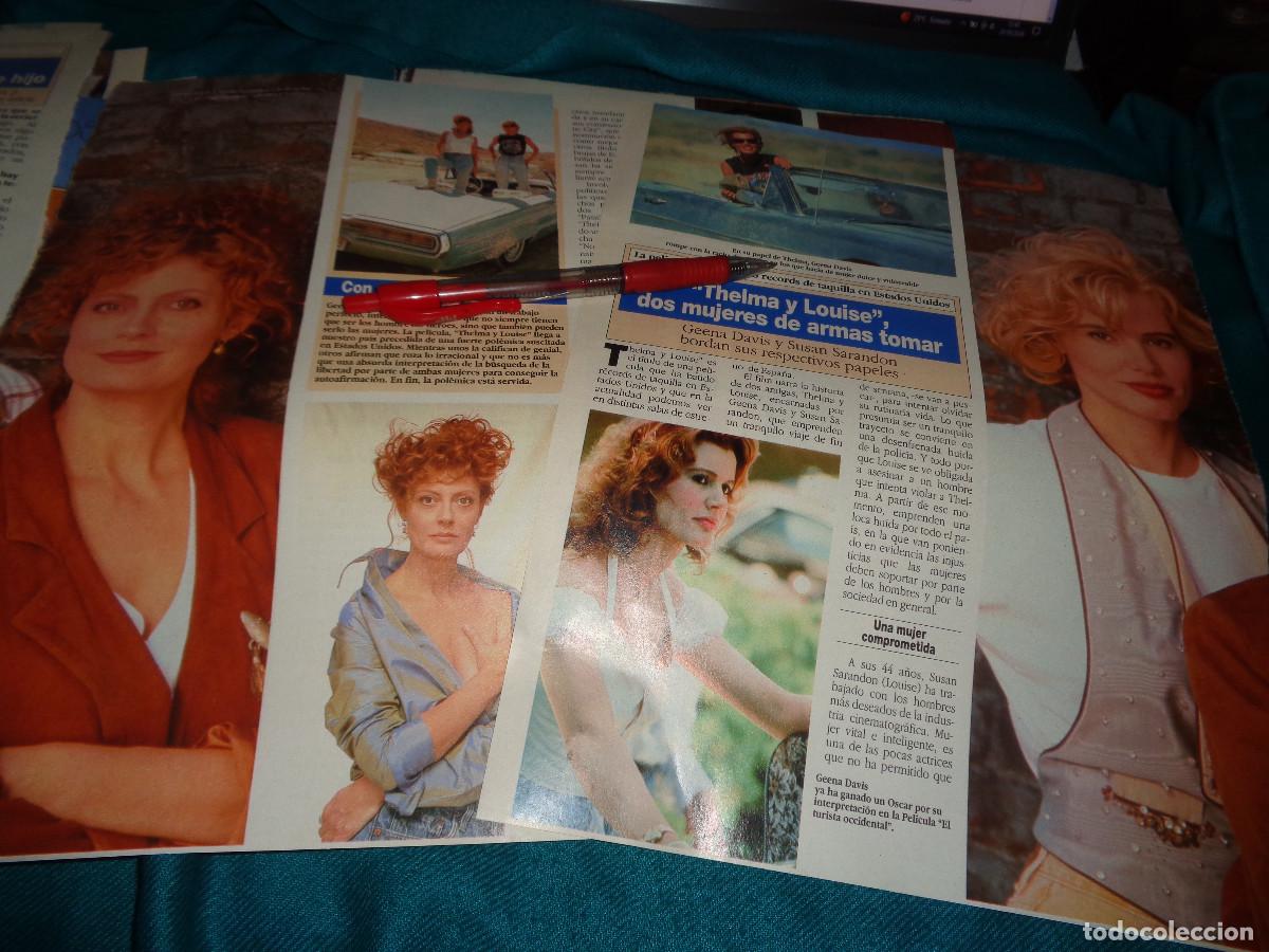 Coleccionismo de Revista Diez Minutos: RECORTE : THELMA Y LOUISE, DOS MUJERES DE ARMAS TOMAR. DIEZ MINUTOS, DICBRE 1991