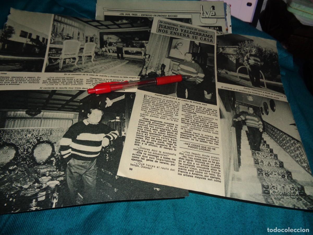 Coleccionismo de Revista Diez Minutos: RECORTE : JUANITO VALDERRAMA, ENSE&Ntilde;A SU CASA . DIEZ MINUTOS, JUNIO 1987