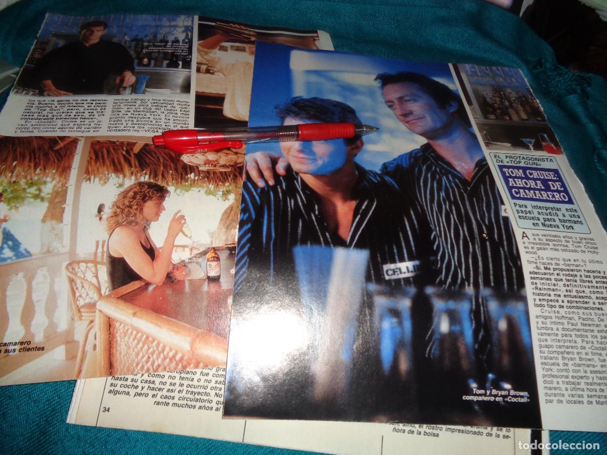 Coleccionismo de Revista Diez Minutos: RECORTE : TOM CRUISE, ES BARMAN EN NUEVA PELICULA. DIEZ MINUTOS, SEPTBRE 1988