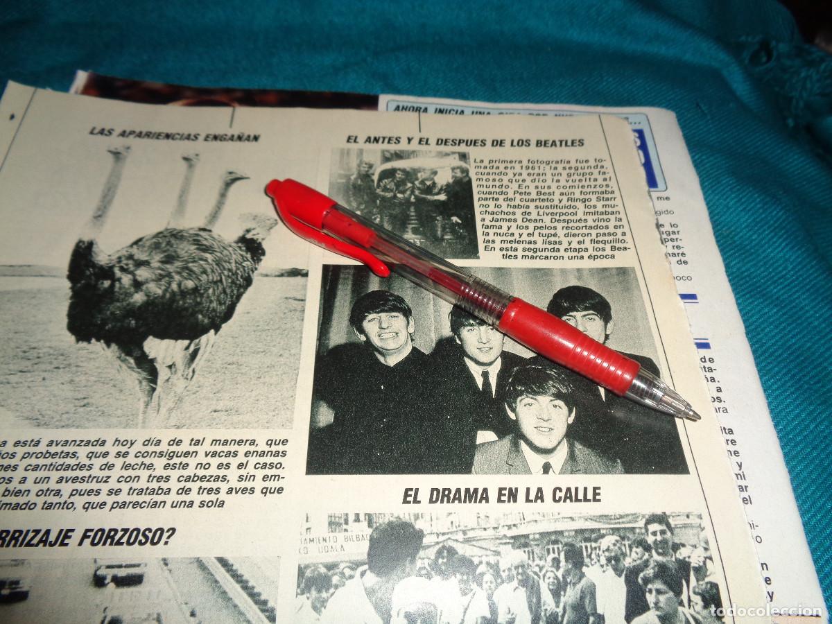 Coleccionismo de Revista Diez Minutos: RECORTE : EL ANTES Y EL DESPUES DE LOS BEATLES ( CON PETE BEST) DIEZ MINUTOS, SEPTBRE 1988
