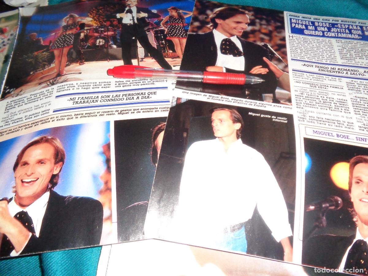 Coleccionismo de Revista Diez Minutos: RECORTE : MIGUEL BOSE, INICIA GIRA POR NUESTRO PAIS. DIEZ MINUTOS, SEPTBRE 1988