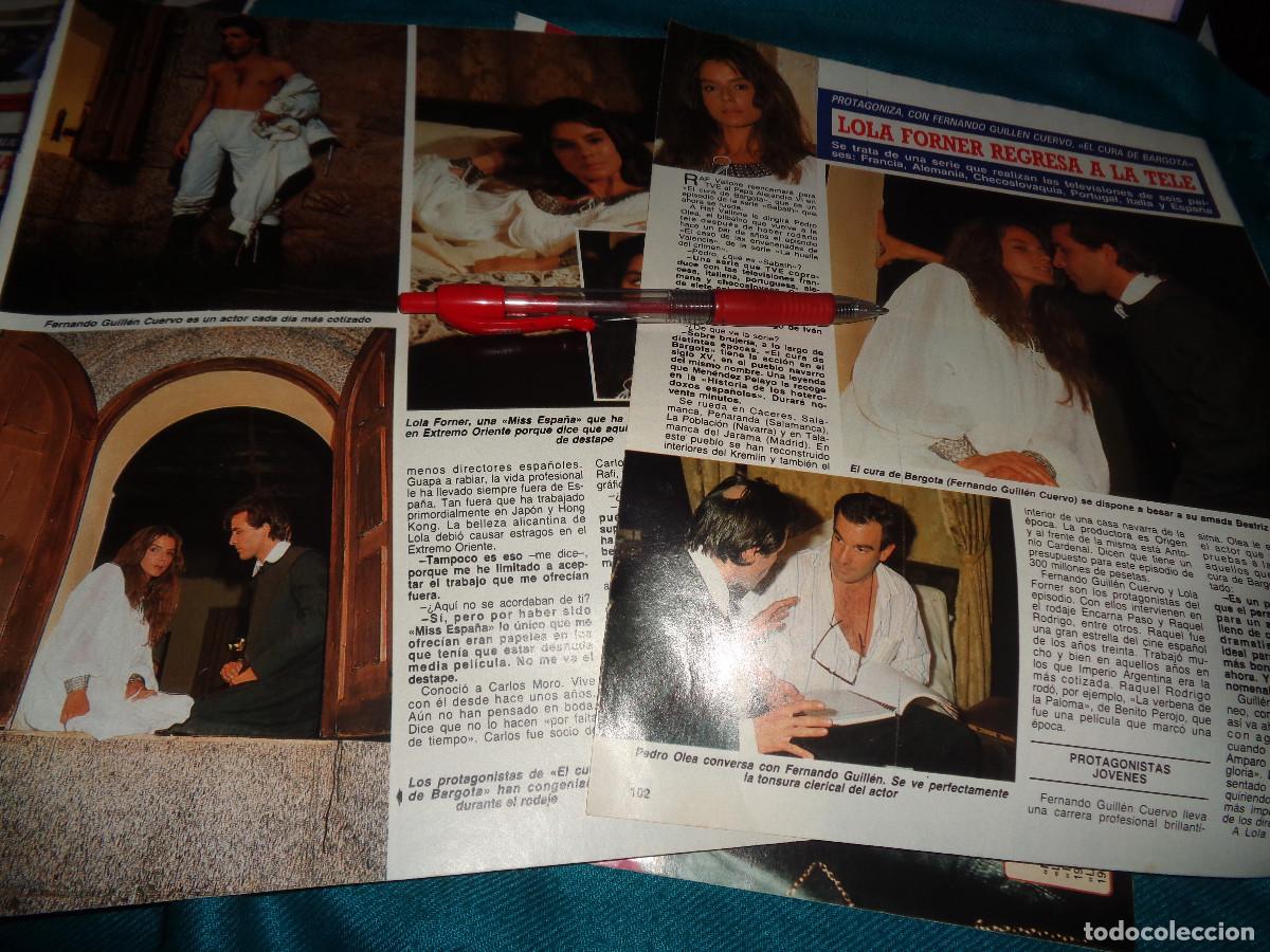 Coleccionismo de Revista Diez Minutos: RECORTE : LOLA FORNER, REGRESA A LA TELE. DIEZ MINUTOS, SEPTBRE 1988