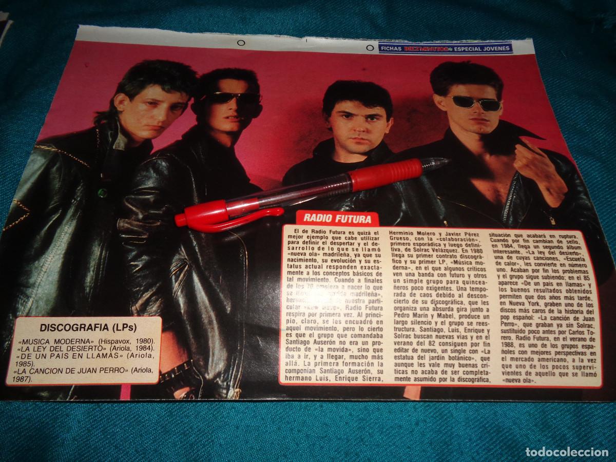 Coleccionismo de Revista Diez Minutos: RECORTE : RADIO FUTURA : LP&acute;S Y FICHA. DIEZ MINUTOS, SEPTBRE 1988