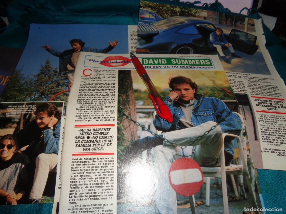 Coleccionismo de Revista Diez Minutos: RECORTE : ENTREVISTA A DAVID SUMMER. DIEZ MINUTOS, DICBRE 1988