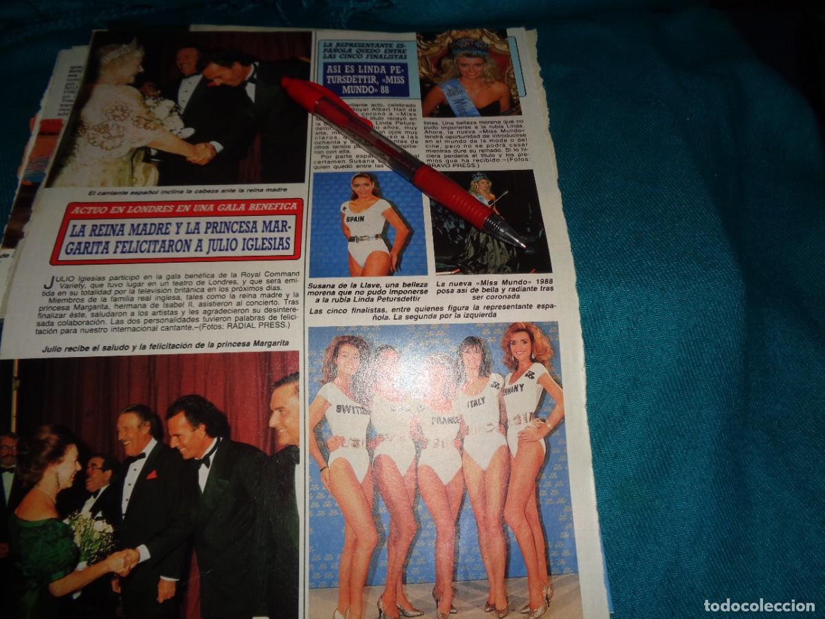Coleccionismo de Revista Diez Minutos: RECORTE : ASI ES LINDA PETURSDETTIR, MISS UNIVERSO 88. DIEZ MINUTOS, DICBRE 1988