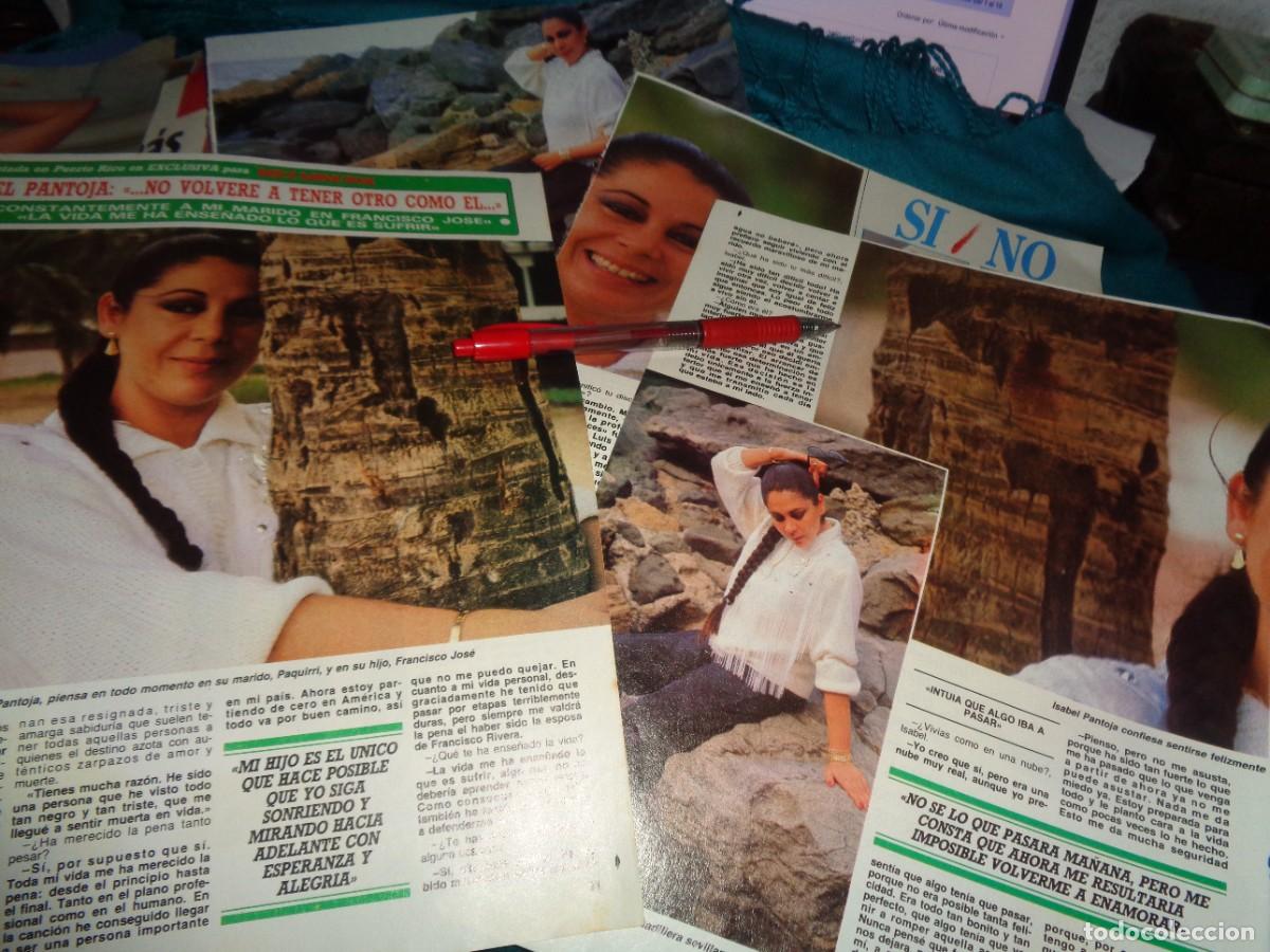 Coleccionismo de Revista Diez Minutos: RECORTE : ISABEL PANTOJA, ENTREVISTADA EN PUERTO RICO. DIEZ MINUTOS, DICBRE 1988