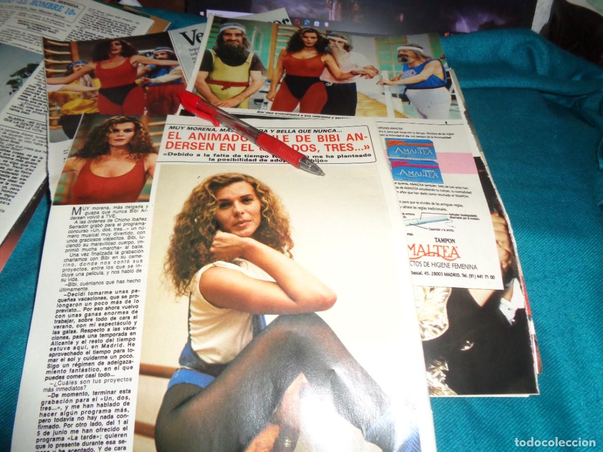 Coleccionismo de Revista Diez Minutos: RECORTE : EL ANIMADO BAILE DE BIBI ANDERSEN EN EL UN, DOS, TRES.... DIEZ MINUTOS, MAYO 1987