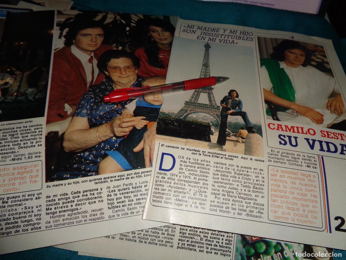 Coleccionismo de Revista Diez Minutos: RECORTE : CAMILO SESTO, SU VIDA. CAP. 2. DIEZ MINUTOS, OCT 1987