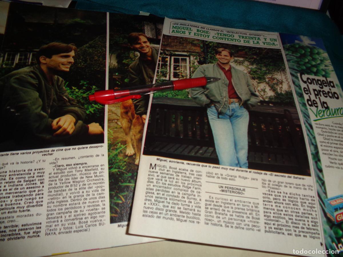 Coleccionismo de Revista Diez Minutos: RECORTE : MIGUEL BOSE, FELIZ A SUS 31 A&Ntilde;OS. DIEZ MINUTOS, OCT 1987