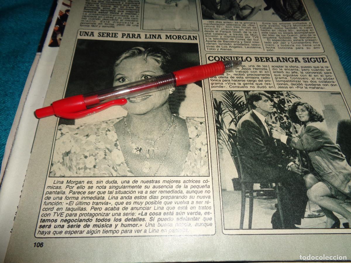 Sammeln von Zeitschriften Diez Minutos: RECORTE : UNA SERIE PARA LINA MORGAN. DIEZ MINUTOS, OCT 1987