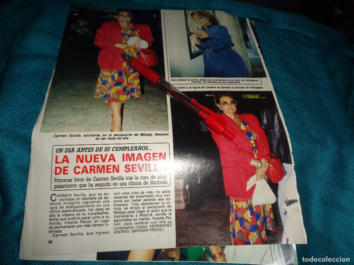 Colecionismo da Revista Diez Minutos: RECORTE : LA NUEVA IMAGEN DE CARMEN SEVILLA. DIEZ MINUTOS, OCT 1987