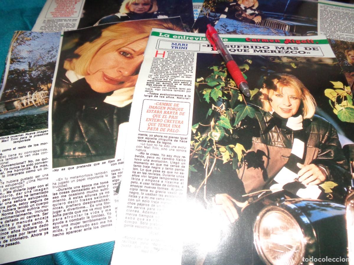 Sammeln von Zeitschriften Diez Minutos: RECORTE : ENTREVISTA A MARI TRINI. DIEZ MINUTOS, DCBRE 1987