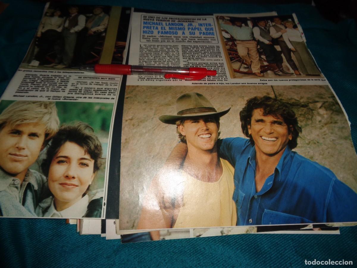 Coleccionismo de Revista Diez Minutos: RECORTE : MICHAEL LANDON, CON SU HIJO. DIEZ MINUTOS, DCBRE 1987