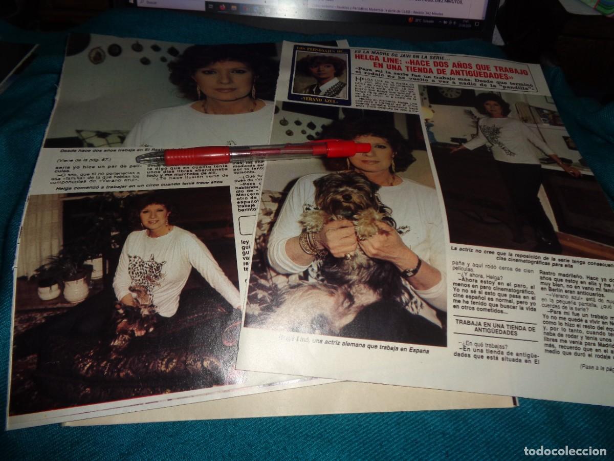 Coleccionismo de Revista Diez Minutos: RECORTE : HELGA LANE, TRABAJA EN UNA TIENDA DE ANTIGUEDADES. DIEZ MINUTOS, DCBRE 1987