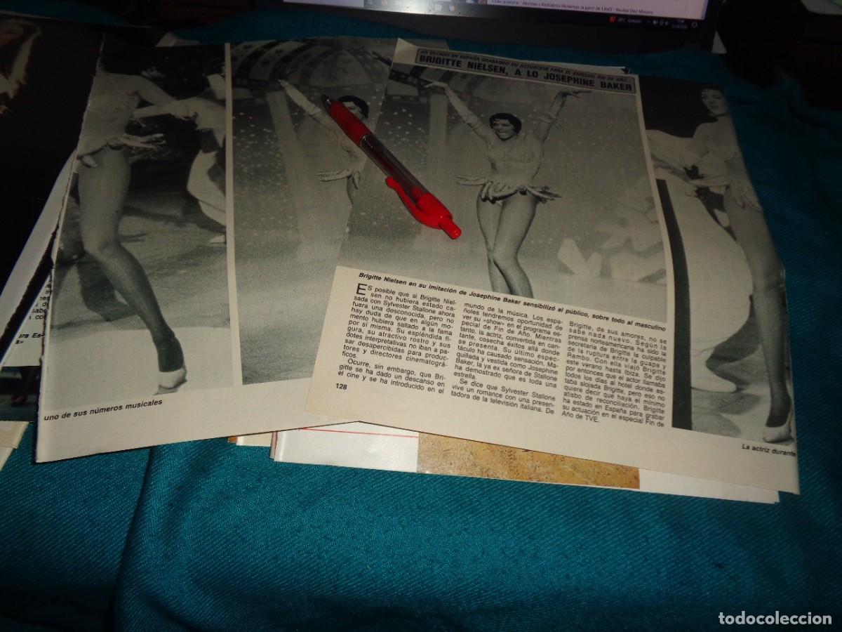 Coleccionismo de Revista Diez Minutos: RECORTE : BRIGITTE NIELSEN, A LO JOSEPHINE BAKER. DIEZ MINUTOS, DCBRE 1987