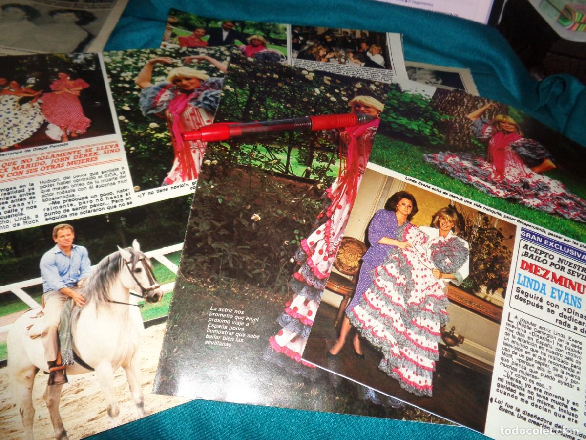 Coleccionismo de Revista Diez Minutos: RECORTE : LINDA EVANS, VESTIDA DE FLAMENCA. DIEZ MINUTOS, MAYO 1987