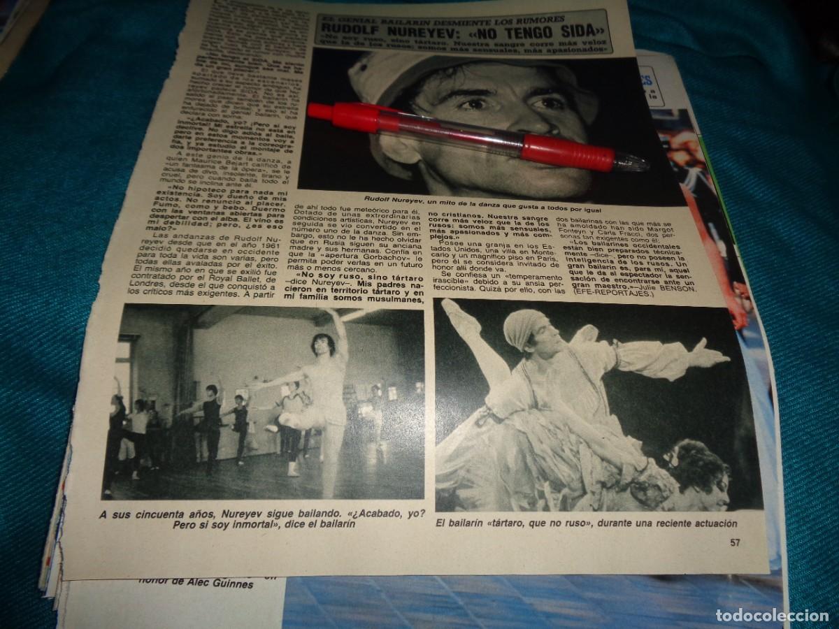 Coleccionismo de Revista Diez Minutos: RECORTE : EL BAILARIN RUDOLF NUREYEV, NO TIENE SIDA. DIEZ MINUTOS, MAYO 1987