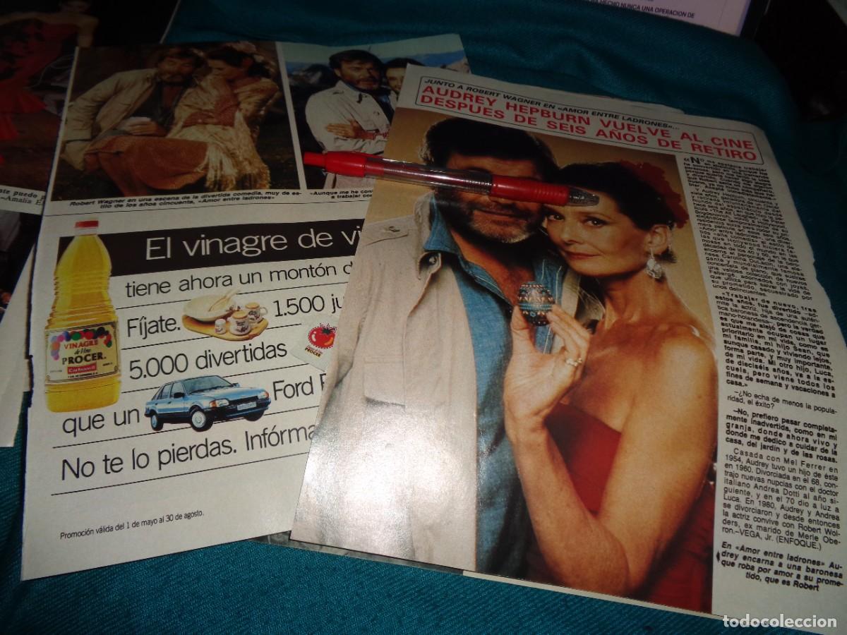 Coleccionismo de Revista Diez Minutos: RECORTE : AUDREY HEPBURN, VUELVE AL CINE CON ROBERT WAGNER. DIEZ MINUTOS, MAYO 1987