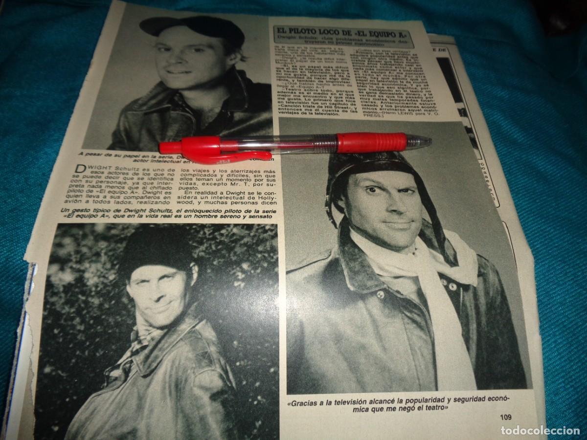 Coleccionismo de Revista Diez Minutos: RECORTE : EL PILOTO LOCO DEL EQUIPO &rdquo;A&rdquo;. DIEZ MINUTOS, MAYO 1987