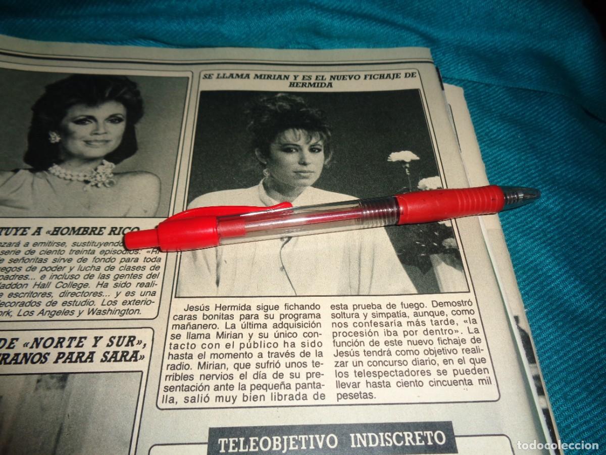 Coleccionismo de Revista Diez Minutos: RECORTE : MIRIAN DIAZ AROCA, ULTIMO FICHAGE DE HERMIDA. DIEZ MINUTOS, MAYO 1987
