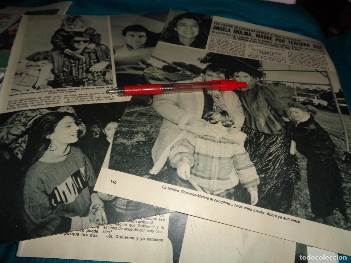 Coleccionismo de Revista Diez Minutos: RECORTE : ANGELA MOLINA, MADRE POR 3&ordf; VEZ. DIEZ MINUTOS, MAYO 1987
