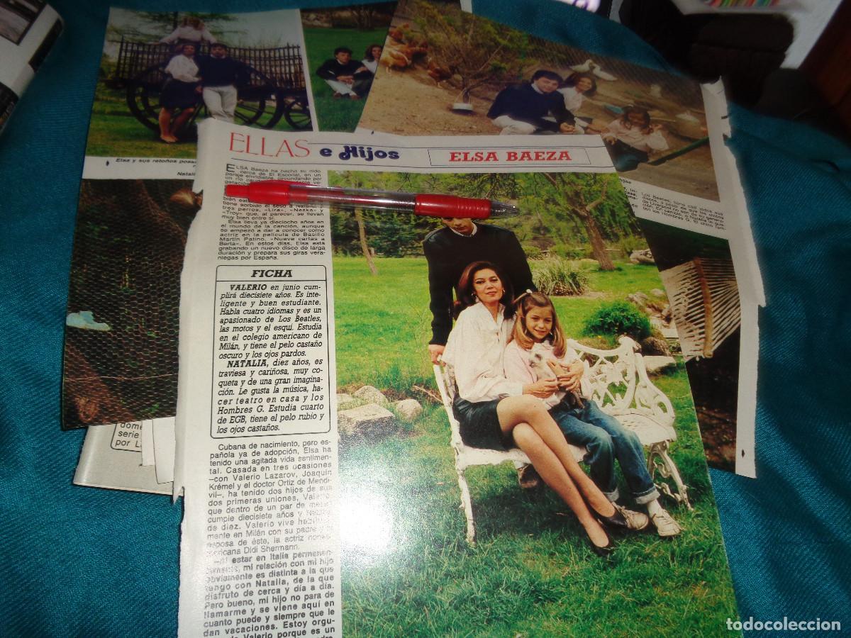 Coleccionismo de Revista Diez Minutos: RECORTE : ELLAS Y SUS HIJOS : ELSA BAEZA. DIEZ MINUTOS, MAYO 1987