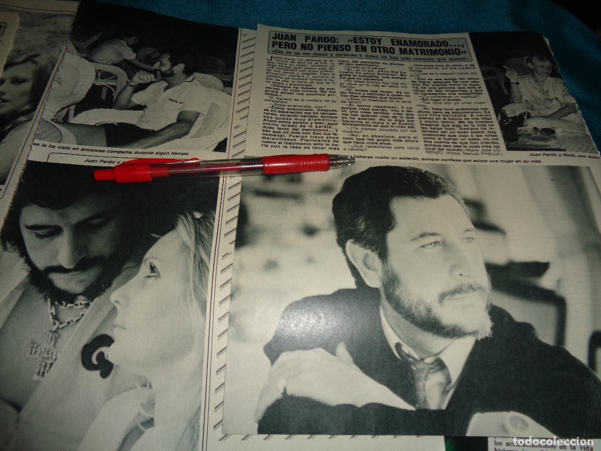 Coleccionismo de Revista Diez Minutos: RECORTE : JUAN PARDO, ESTA ENAMORADO. DIEZ MINUTOS, MAYO 1987