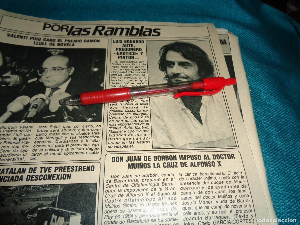 Coleccionismo de Revista Diez Minutos: RECORTE : LUIS EDUARDO AUTE, POLIFACETICO. DIEZ MINUTOS, MAYO 1987
