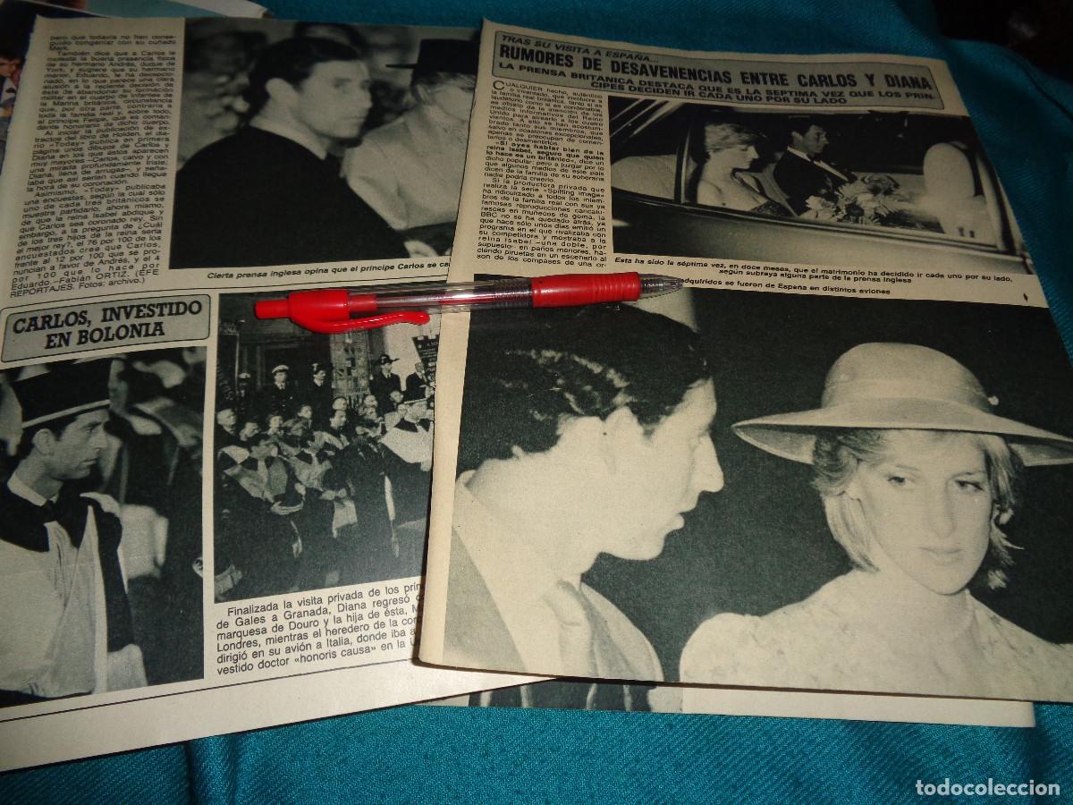 Coleccionismo de Revista Diez Minutos: RECORTE : RUMORES DE DESAVENENCIAS ENTRE LADY DI Y CARLOS. DIEZ MINUTOS, MAYO 1987