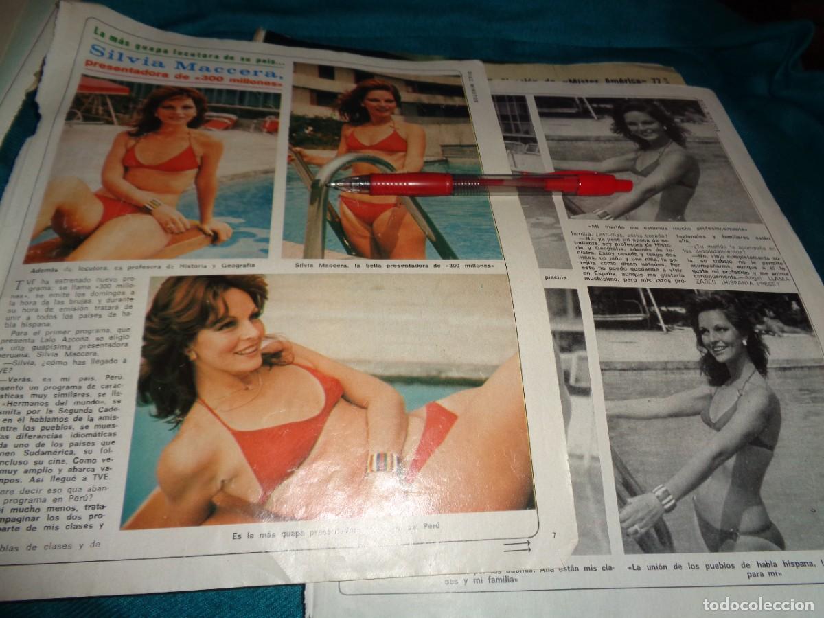 Sammeln von Zeitschriften Diez Minutos: RECORTE : SILVIA MACERA, PRESENTADORA DE 300 MILLONES. DIEZ MINUTOS, AGTO 1977