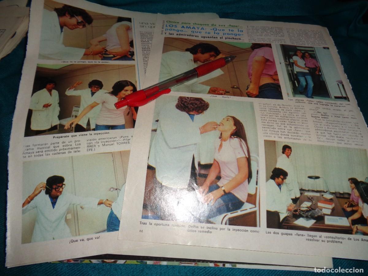 Sammeln von Zeitschriften Diez Minutos: RECORTE : LOS AMAYA, CHEQUEO A SUS FANS. DIEZ MINUTOS, AGTO 1977