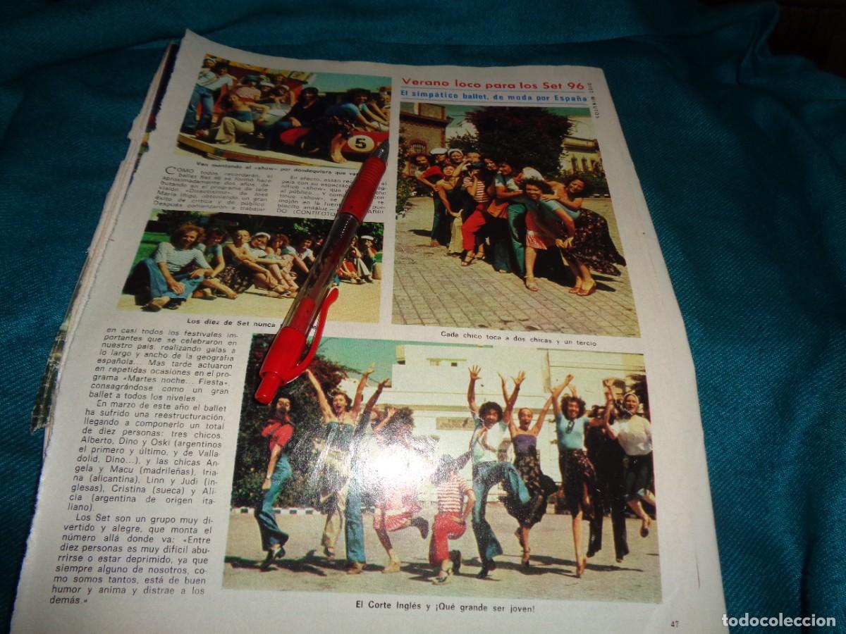 Sammeln von Zeitschriften Diez Minutos: RECORTE : VERANO LOCO PARA EL GRUPO LOS SET 96. DIEZ MINUTOS, AGTO 1977