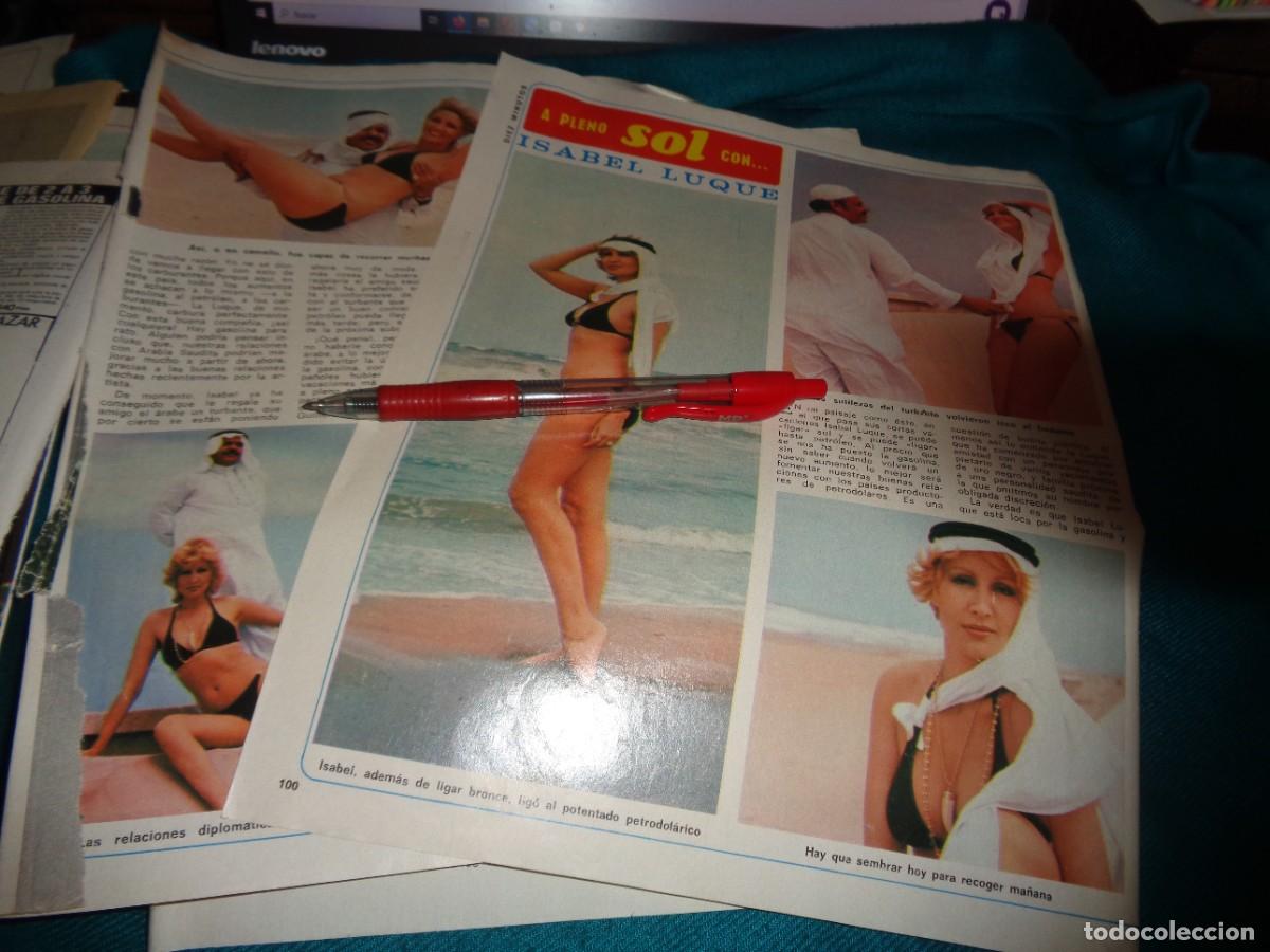 Sammeln von Zeitschriften Diez Minutos: RECORTE : ISABEL LUQUE, A PLENO SOL. DIEZ MINUTOS, AGTO 1977