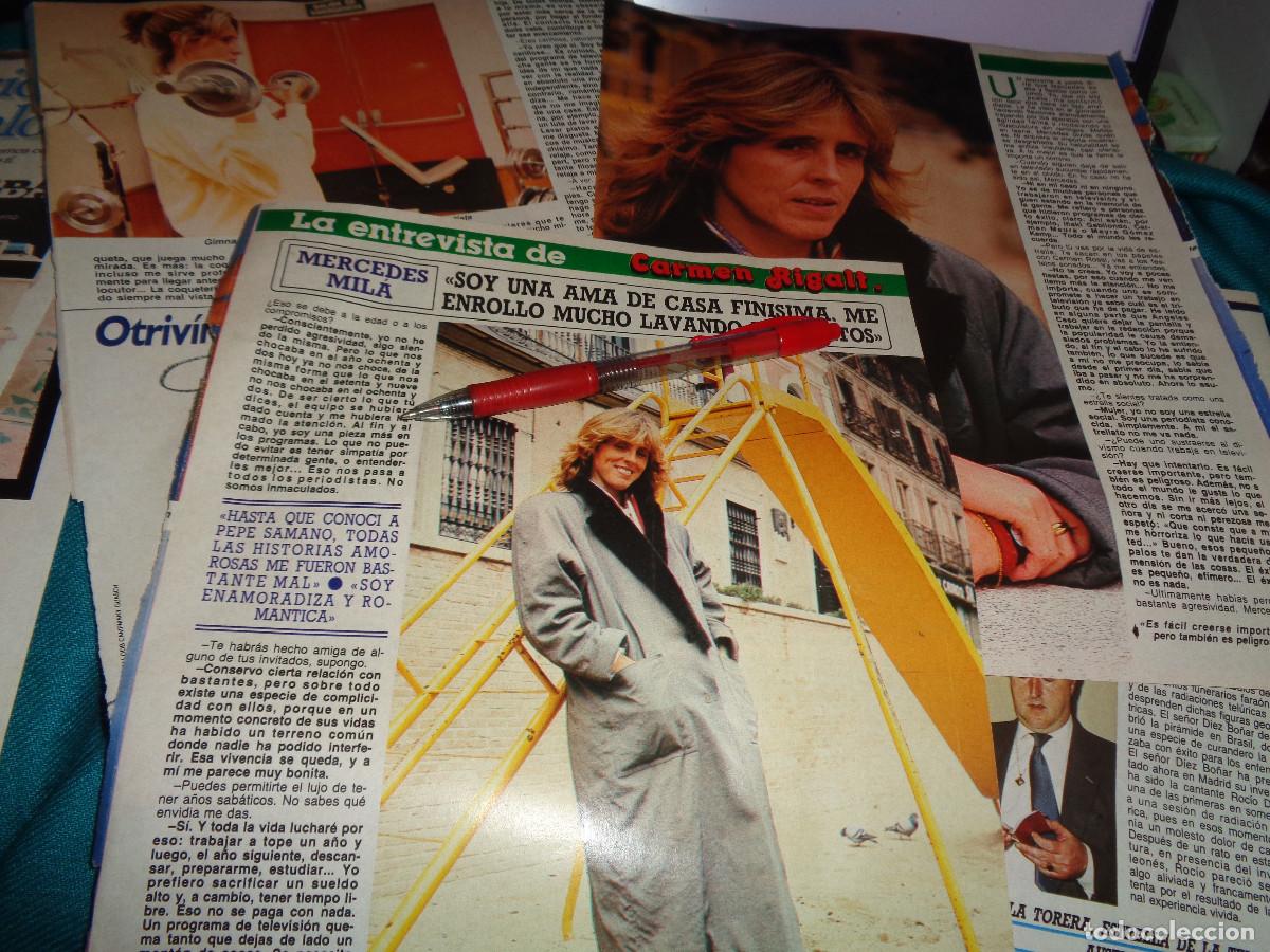 Sammeln von Zeitschriften Diez Minutos: RECORTE : ENTREVISTA A MERCEDES MIL&Aacute;. DIEZ MINUTOS, FBRO 1987