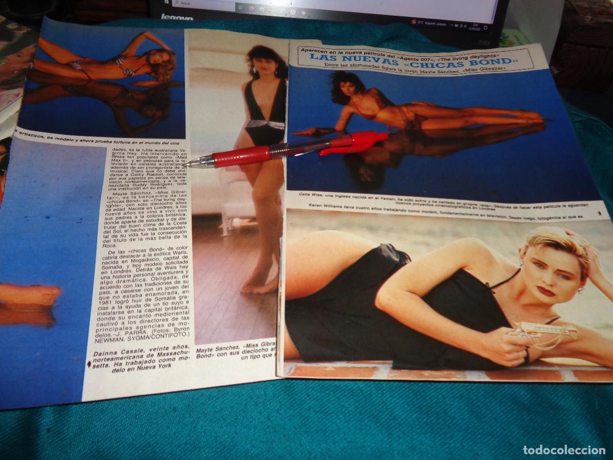 Sammeln von Zeitschriften Diez Minutos: RECORTE : NUEVAS CHICAS BOND : MAYTE SANCHEZ Y MISS GIBRALTAR. DIEZ MINUTOS, FBRO 1987