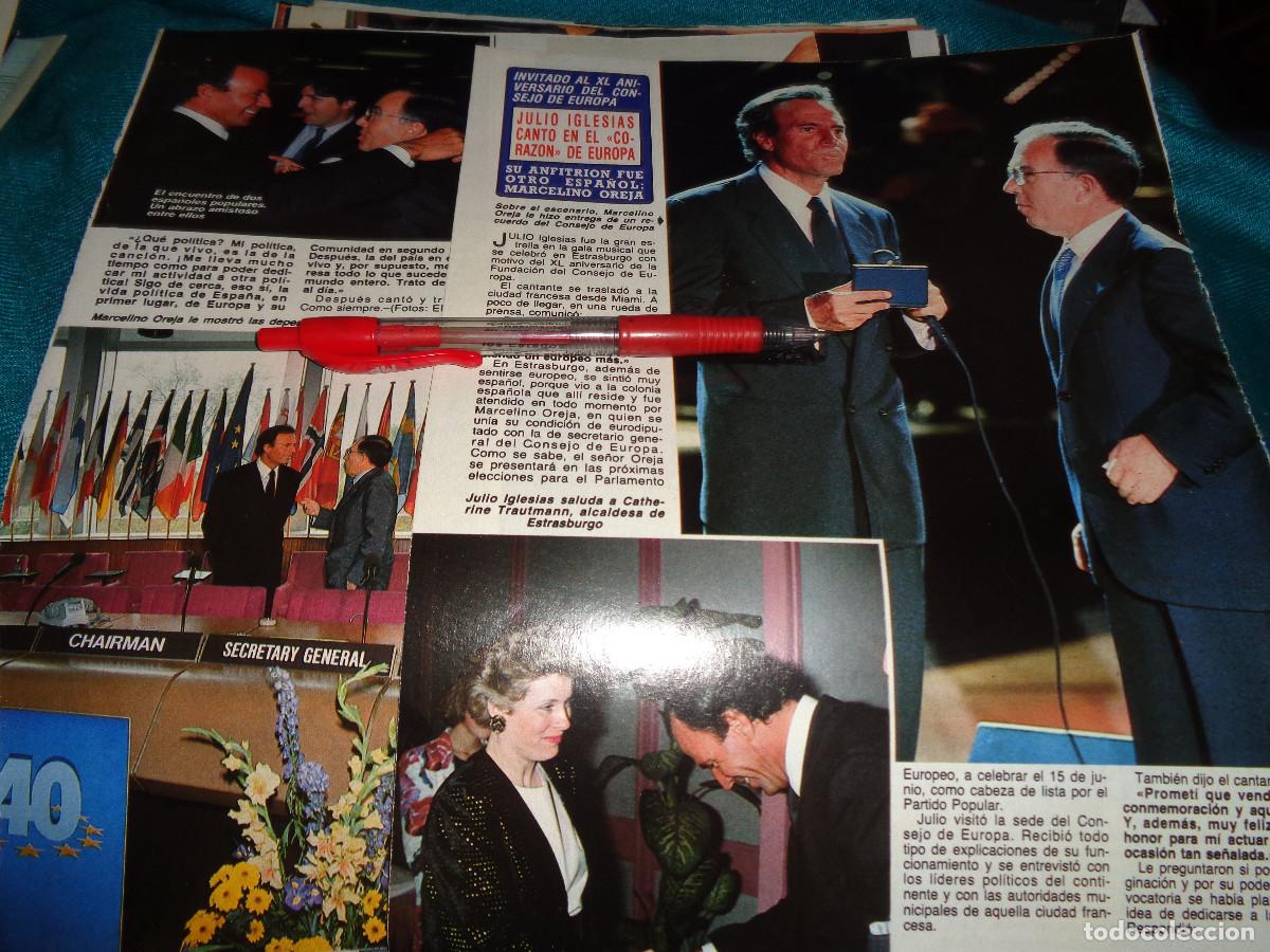 Collection Magazine Diez Minutos: RECORTE : JULIO IGLESIAS, CANTA EN EL CORAZON DE EUROPA. DIEZ MINUTOS, MAYO 1989