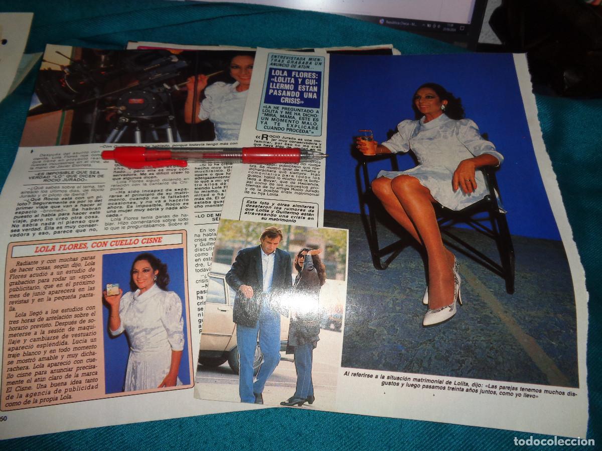 Collection Magazine Diez Minutos: RECORTE : LOLA FLORES, HABLA DE LA CRISIS DE LOLITA Y GUILLERMO. DIEZ MINUTOS, MAYO 1989
