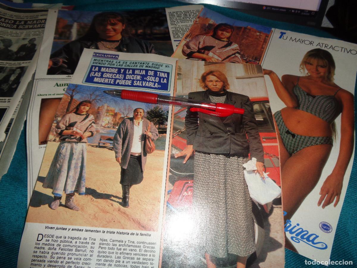 Coleccionismo de revista Diez Minutos: RECORTE : HABLAN LA MADRE Y LA HIJA DE TINA, DE LAS GRECAS. DIEZ MINUTOS, MAYO 1989