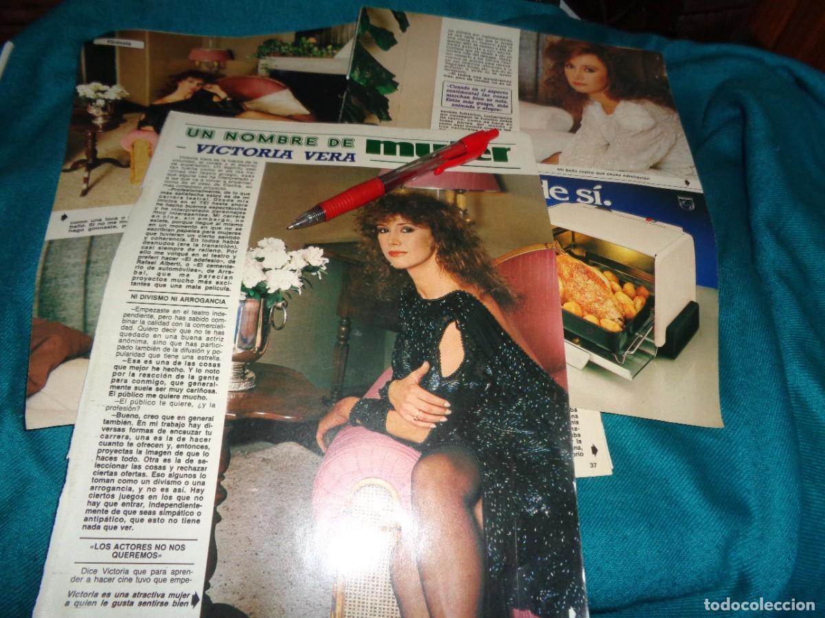Coleccionismo de revista Diez Minutos: RECORTE : ENTREVISTA A VICTORIA VERA. DIEZ MINUTOS, ABRIL 1986
