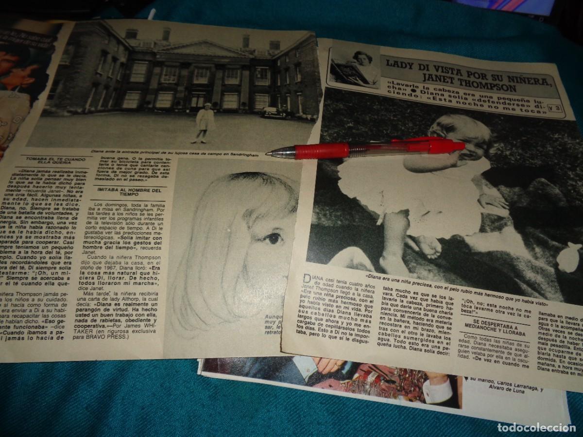 Coleccionismo de revista Diez Minutos: RECORTE : LADY DI, VISTA POR SU NI&Ntilde;ERA. DIEZ MINUTOS, ABRIL 1986
