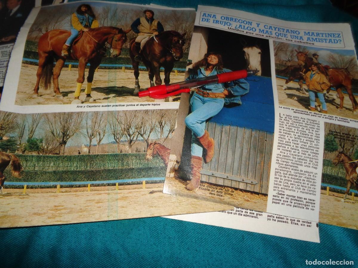Coleccionismo de revista Diez Minutos: RECORTE : ANA OBREGON Y CAYETANO MARTINEZ DE IRUJO. DIEZ MINUTOS, ABRIL 1986