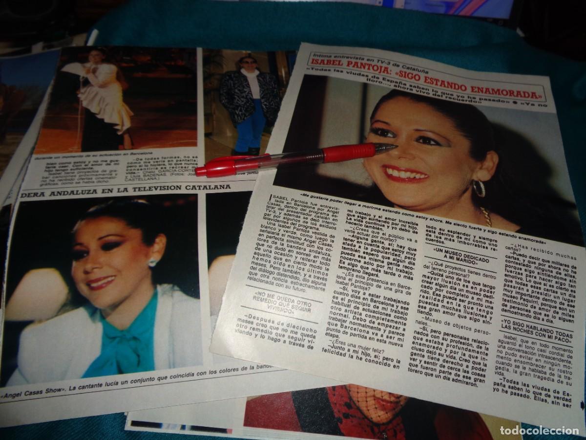 Coleccionismo de revista Diez Minutos: RECORTE : ISABEL PANTOJA, ENTREVISTA INTIMA EN TV-3 CATALU&Ntilde;A. DIEZ MINUTOS, ABRIL 1986