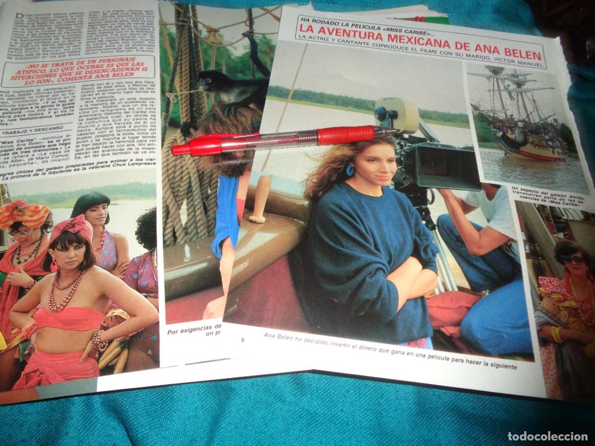 Coleccionismo de revista Diez Minutos: RECORTE : LA AVENTURA MEXICANA DE ANA BELEN. DIEZ MINUTOS, FEBR 1986