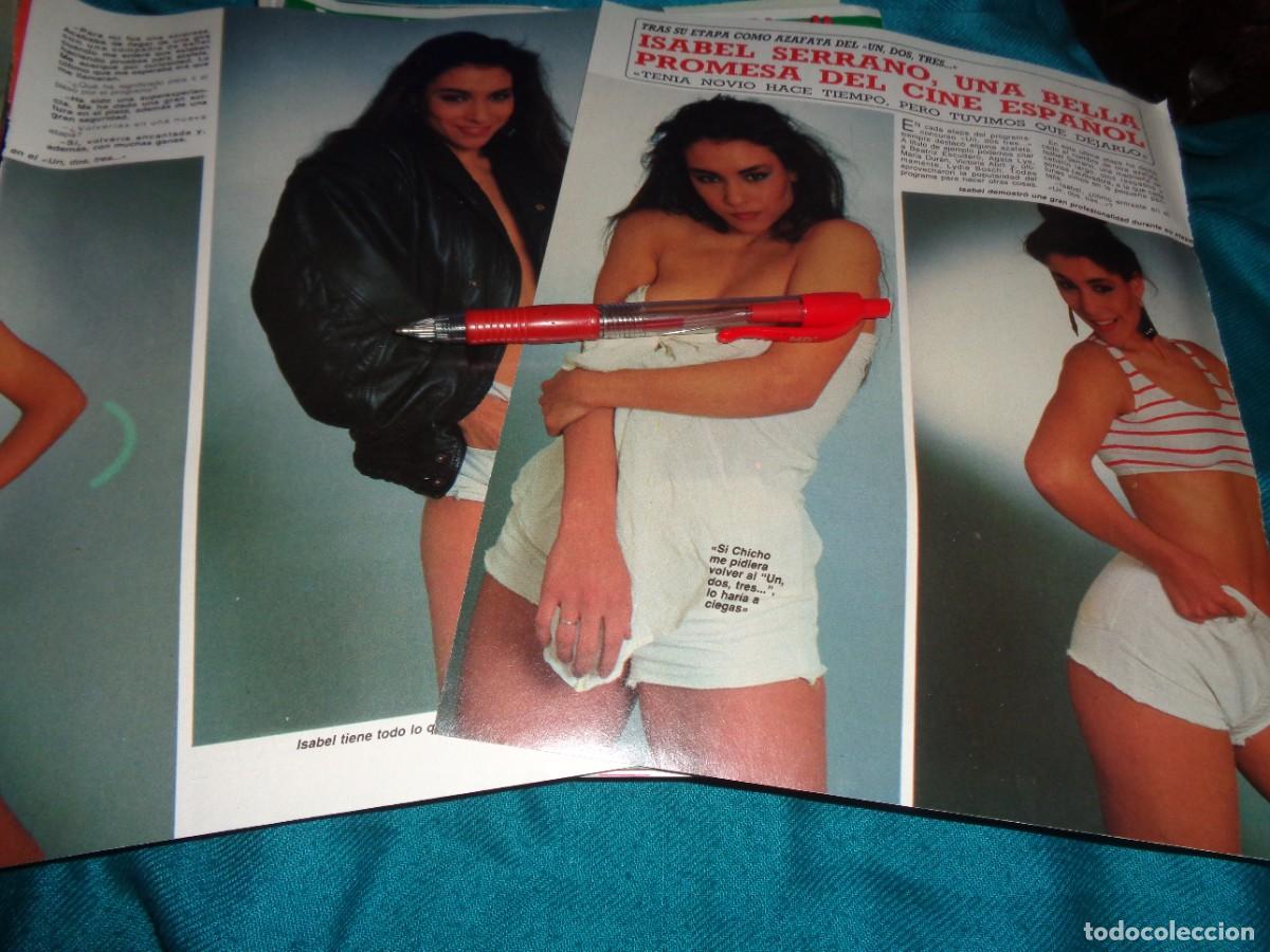 Coleccionismo de revista Diez Minutos: RECORTE : ISABEL SERRANO, EX AZAFATA DEL UN, DOS, TRES..... DIEZ MINUTOS, FEBR 1986