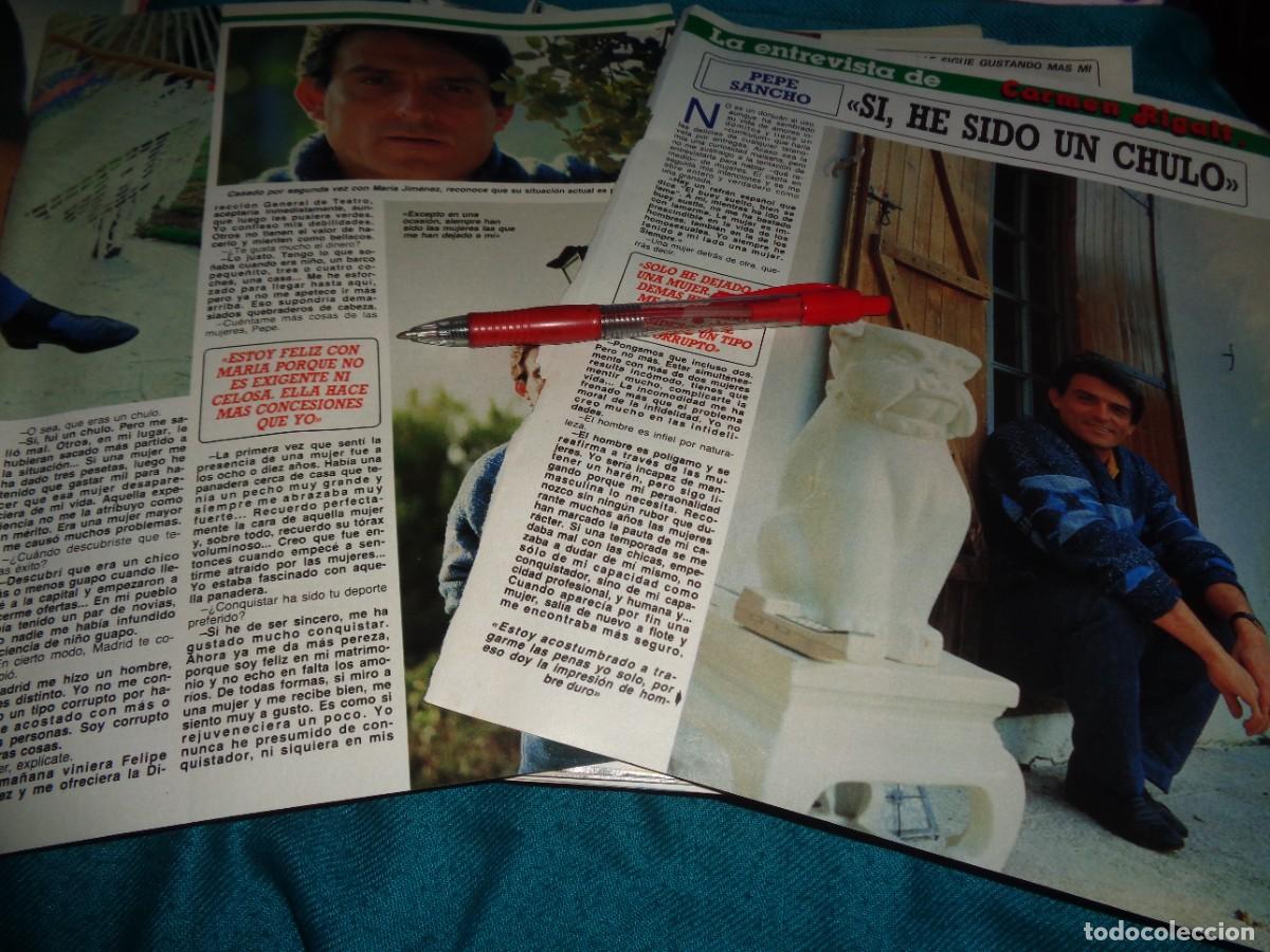 Coleccionismo de revista Diez Minutos: RECORTE : PEPE SANCHO : HE SIDO UN CHULO. DIEZ MINUTOS, FEBR 1986
