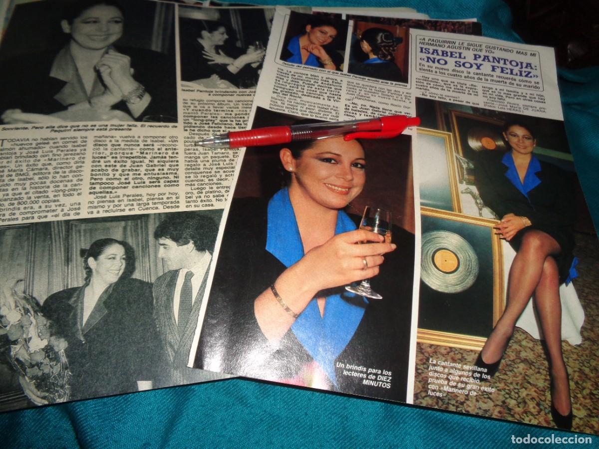 Coleccionismo de revista Diez Minutos: RECORTE : ISABEL PANTOJA : NO SOY FELIZ. DIEZ MINUTOS, FEBR 1986
