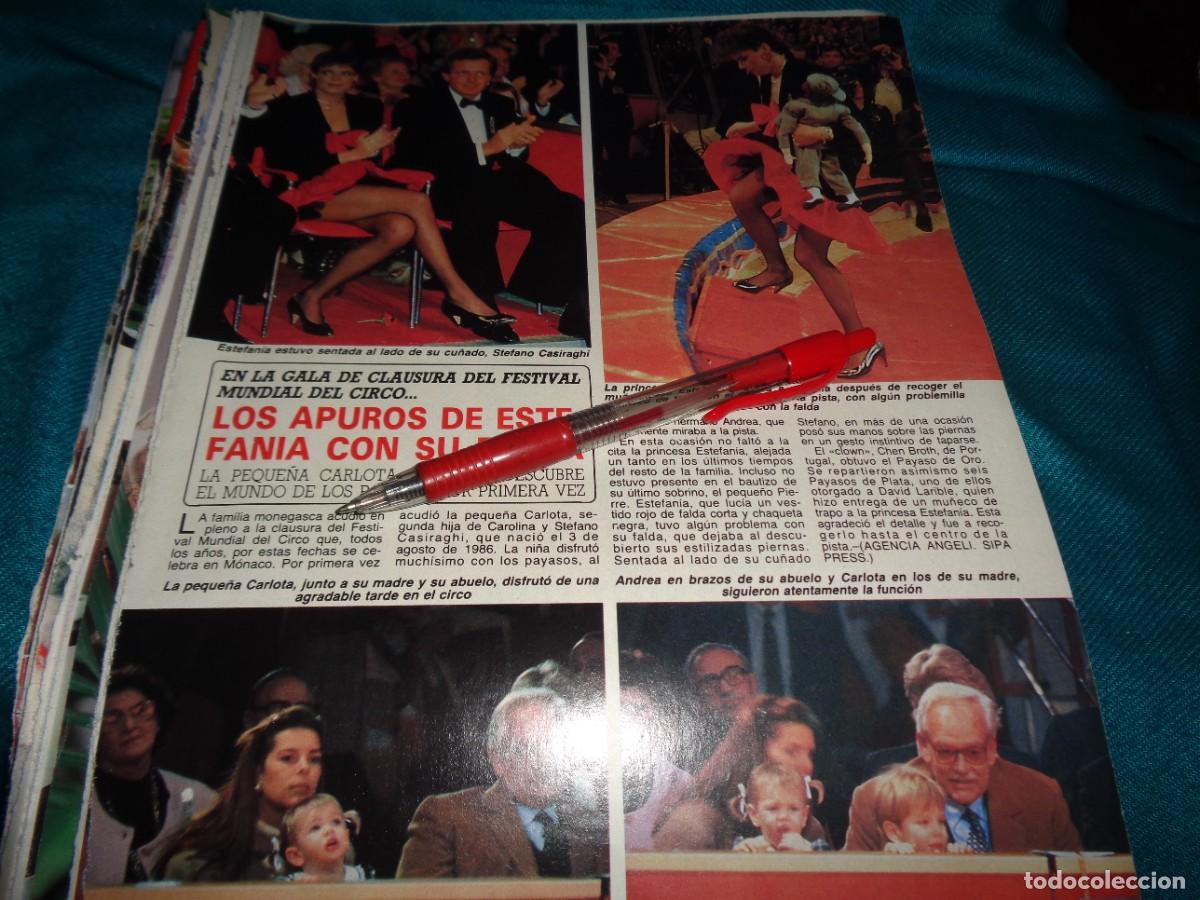 Coleccionismo de revista Diez Minutos: RECORTE : CAROLINA DE MONACO, EN GALA MUNDIAL DEL CIRCO. DIEZ MINUTOS, FEBR 1986