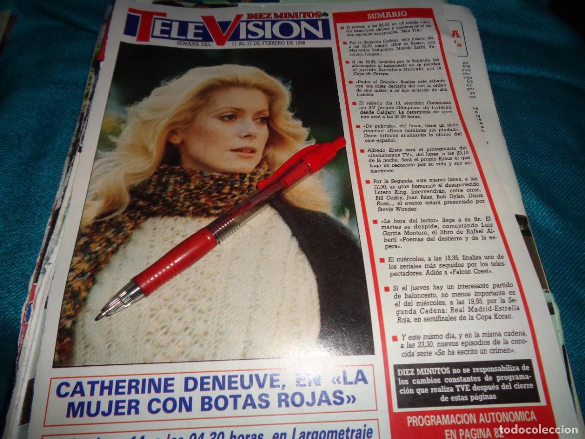 Coleccionismo de revista Diez Minutos: RECORTE : CATHERINE DENEUVE. DIEZ MINUTOS, FEBR 1986